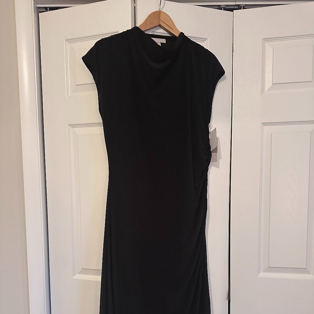 Black Ruched Dress